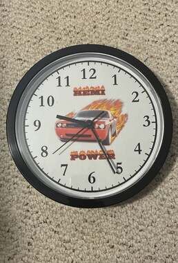 CafePress Dodge Challenger Hemi Power 10" Wall Clock